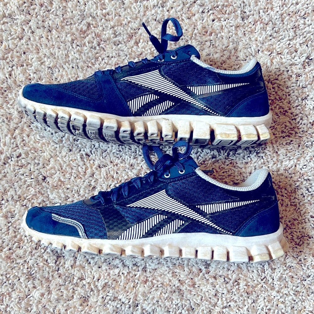 Reebok Men’s Realflex Optimal Running Shoes, Blue. Size 10